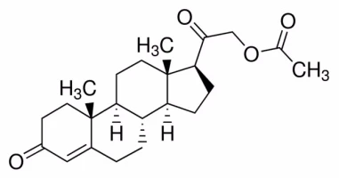 Desoxycortone acetate structure