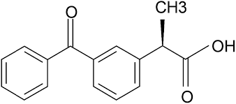 Ketoprofen structure